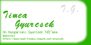 timea gyurcsek business card